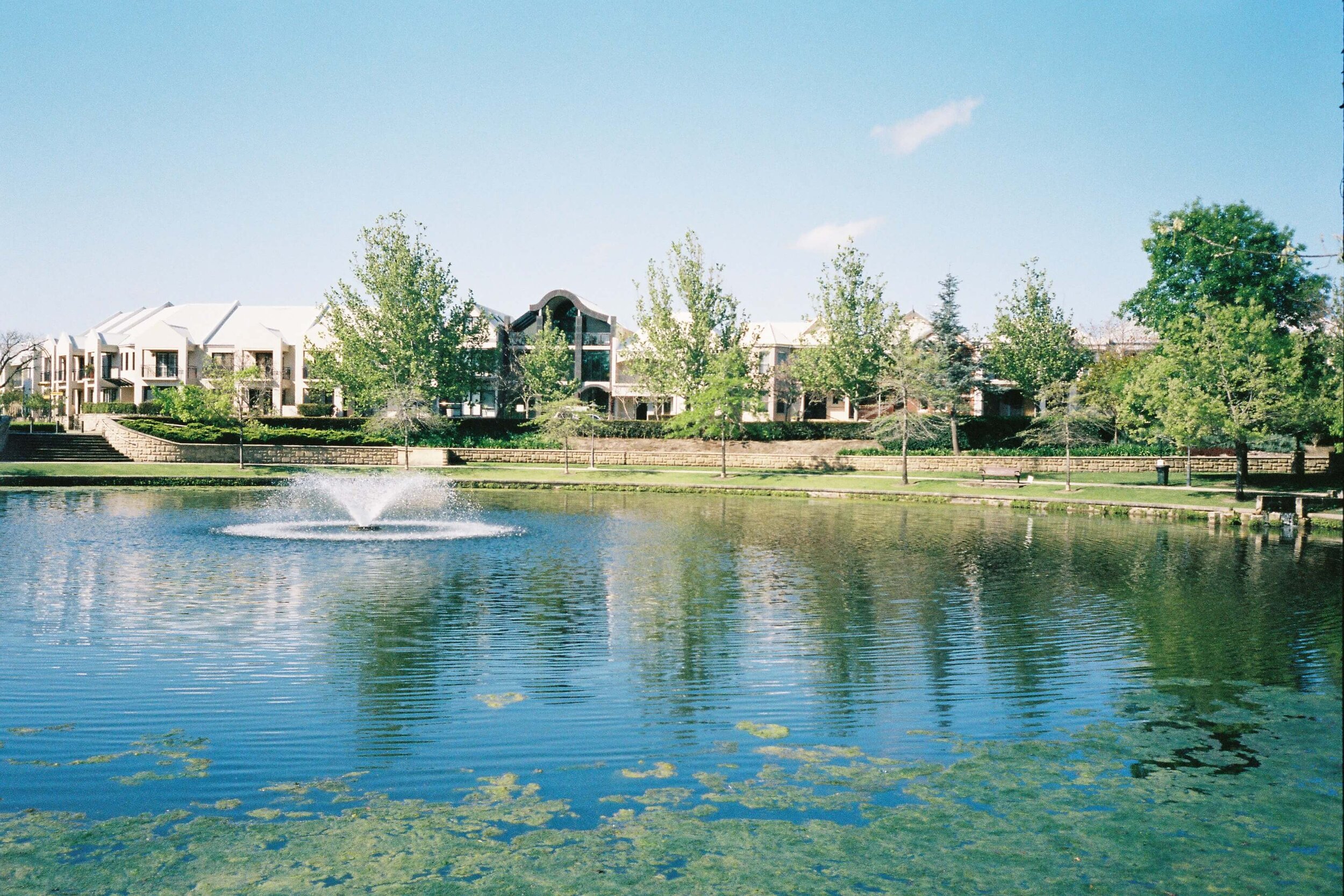 Aerial view of water systems