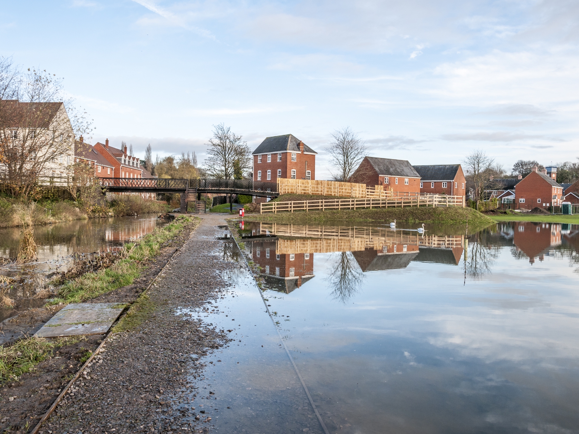 Flood risk assessment for large-scale residential development 50,000 square meters
